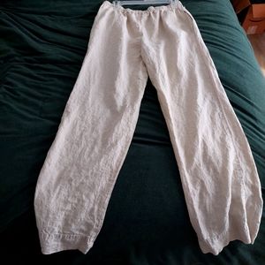 100% Linen Drawstring Pants